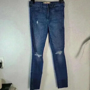 Hollister California Jeans Women’s Actual  27x30 5R Denim Super Skinny High Rise